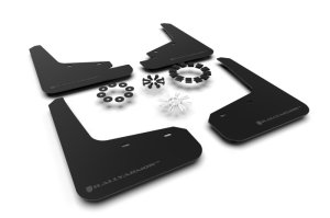 Tesla Model Y Mud Flap - Rally Armor - UR Series - Black with Dark Grey Logo - `20-`26 Tesla Model Y Mud Flap - Rally Armor - UR Series - Black with Dark Grey Logo - `20-`26